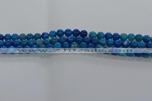 CAA1057 15.5 inches 8mm round dragon veins agate beads wholesale