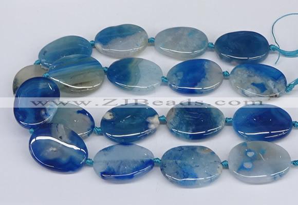 CAA1173 15.5 inches 25*35mm - 30*40mm freeform sakura agate beads