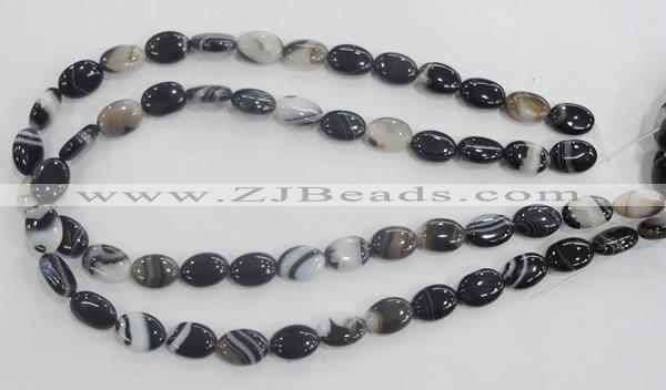 CAA210 15.5 inches 10*14mm oval madagascar agate beads