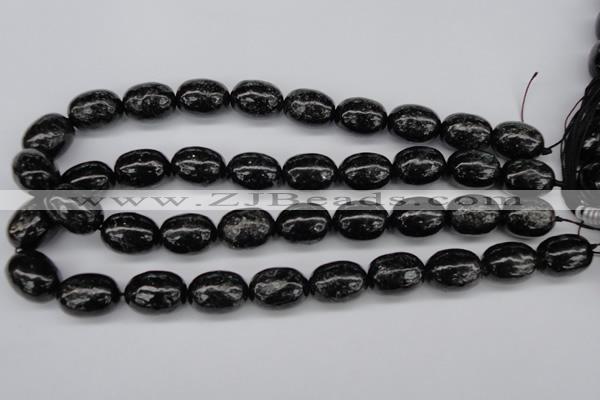 CAE18 15.5 inches 15*20mm egg-shaped astrophyllite beads wholesale