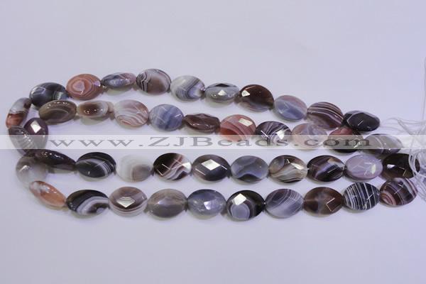 CAG4465 15.5 inches 15*20mm faceted oval botswana agate beads