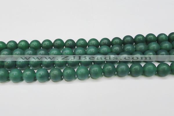 CAG6571 15.5 inches 12mm round matte green agate beads wholesale