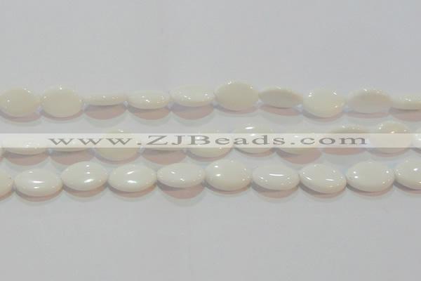 CAG7231 15.5 inches 15*20mm marquise white agate gemstone beads