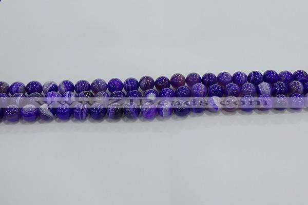 CAG9170 15.5 inches 6mm round line agate beads wholesale