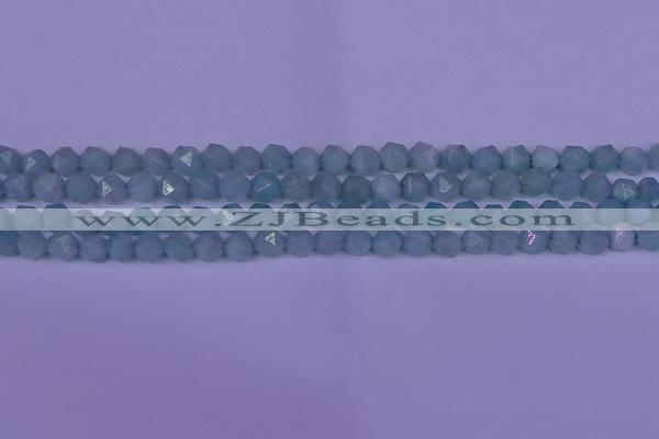 CAM1416 15.5 inches 6mm faceted nuggets Chinese amazonite beads