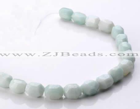 CAM84 faceted pebble natural amazonite 11*16mm beads Wholesale