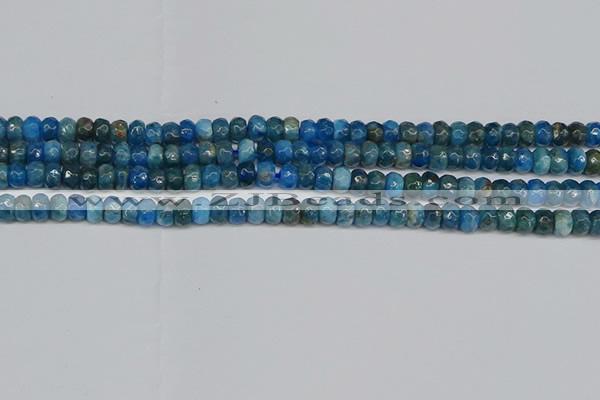 CAP528 15.5 inches 3*5mm faceted rondelle apatite gemstone beads