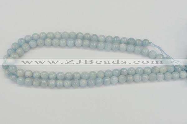 CAQ108 15.5 inches 6mm round A grade natural aquamarine beads