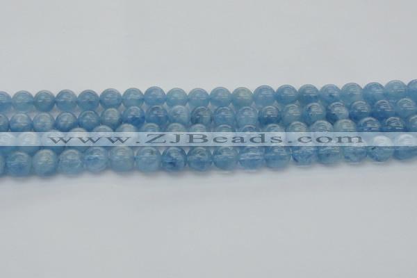 CAQ545 15.5 inches 8mm round AAAA grade natural aquamarine beads