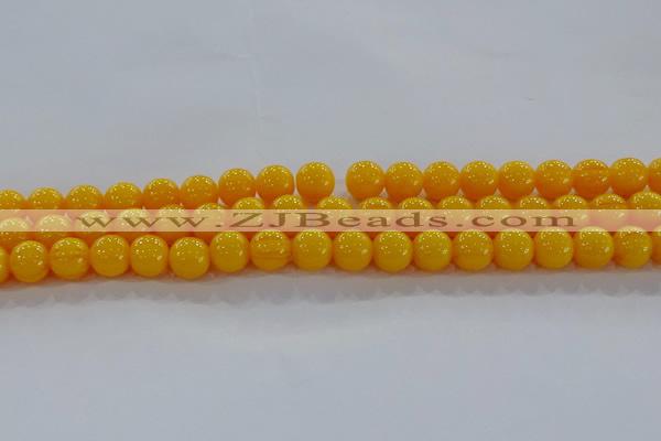 CAR403 15.5 inches 10mm round synthetic amber beads wholesale