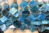 CARV08 15 inches 17mm – 18mm carved flower apatite beads