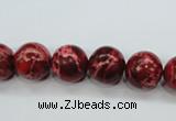 CAT164 15.5 inches 14mm round dyed natural aqua terra jasper beads