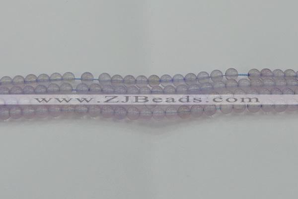 CBC430 15.5 inches 6mm round purple chalcedony beads wholesale