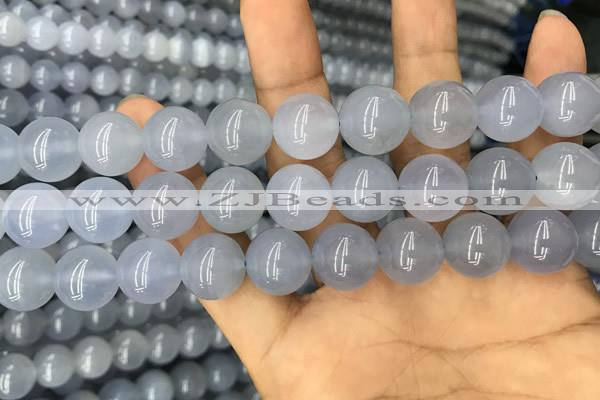 CBC735 15.5 inches 14mm round blue chalcedony beads wholesale