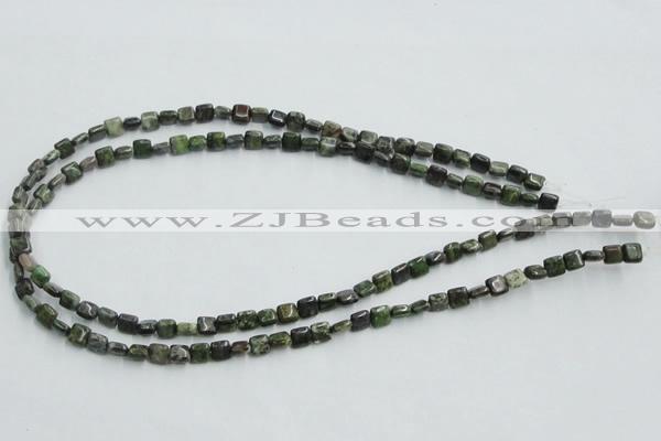 CBG16 15.5 inches 6*6mm square bronze green gemstone beads wholesale