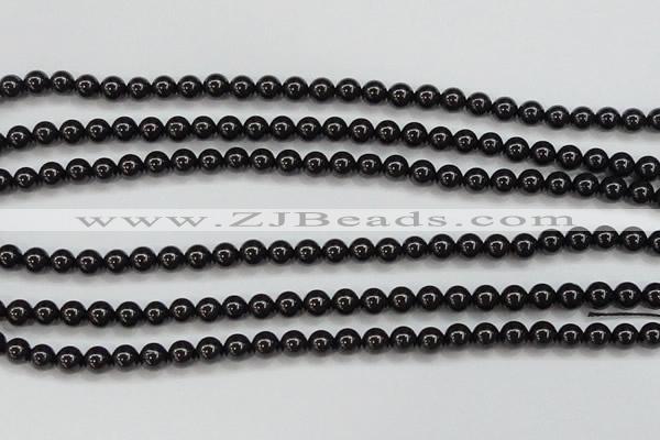 CBS551 15.5 inches 6mm round AA grade black spinel beads