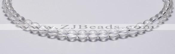 CCC02 15 inches 8mm round white crystal beads Wholesale