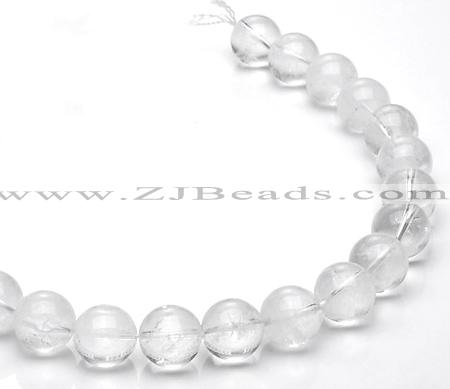 CCC10 15.5 inches 16mm round white crystal beads Wholesale