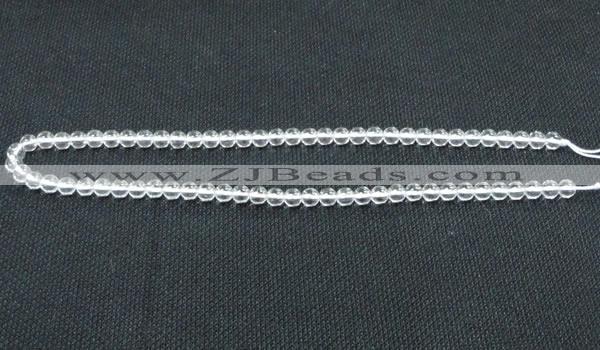 CCC258 15.5 inches 6mm round grade A natural white crystal beads