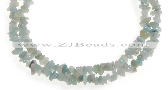 CCH20 32 inches amazonite chips gemstone beads wholesale