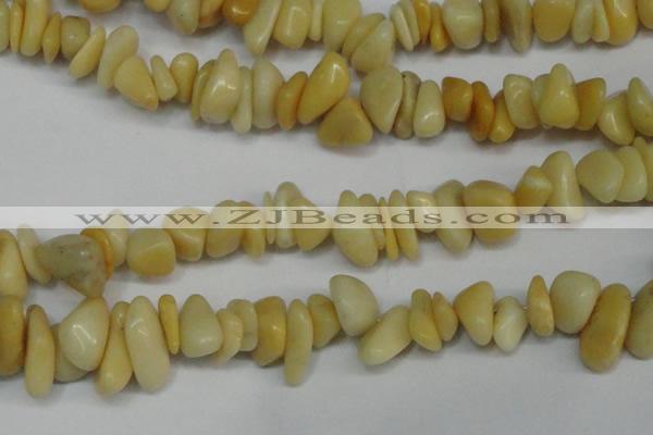 CCH274 34 inches 8*12mm yellow jade chips gemstone beads wholesale