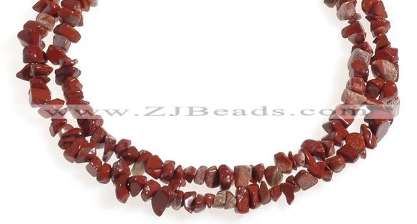 CCH28 35 inches red jasper chips gemstone beads wholesale