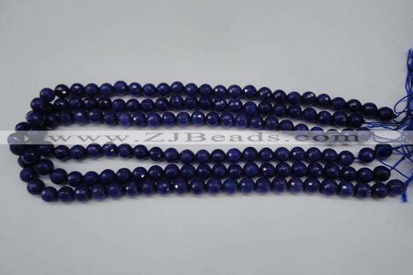 CCN1213 15.5 inches 8mm faceted round candy jade beads wholesale