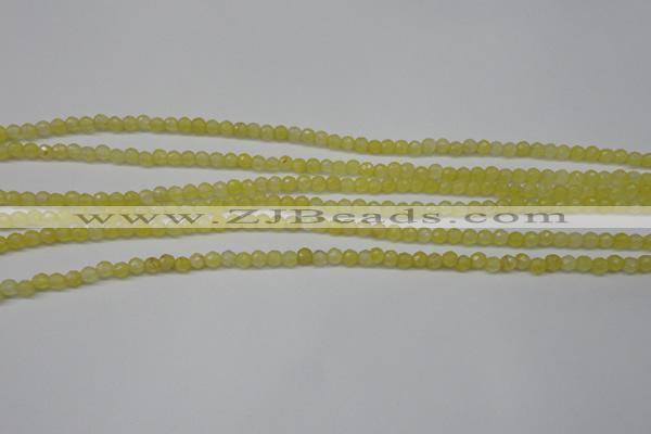 CCN1321 15.5 inches 4mm faceted round candy jade beads wholesale