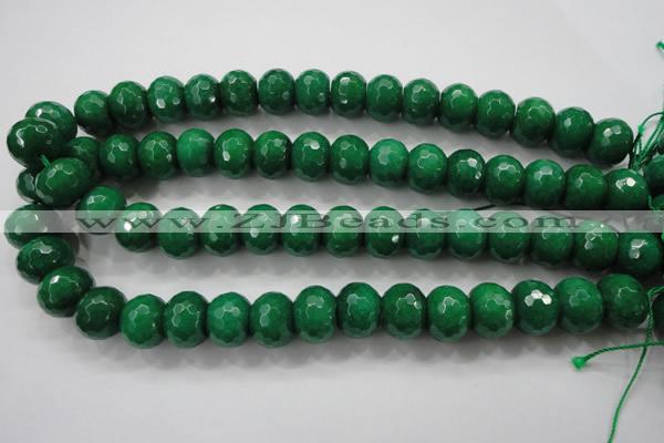 CCN1417 15.5 inches 12*16mm faceted rondelle candy jade beads