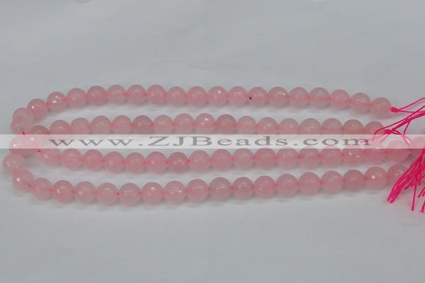 CCN1853 15 inches 10mm faceted round candy jade beads wholesale