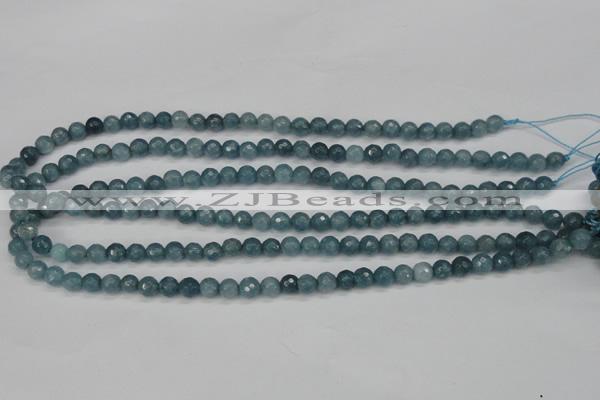 CCN1910 15 inches 4mm faceted round candy jade beads wholesale