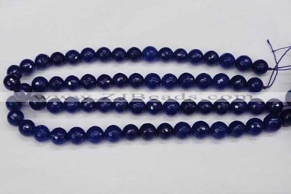 CCN1964 15 inches 12mm faceted round candy jade beads wholesale