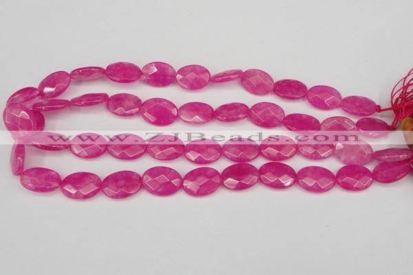 CCN2202 15.5 inches 13*18mm faceted oval candy jade beads