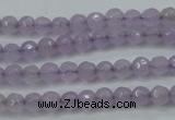 CCN2286 15.5 inches 4mm faceted round candy jade beads wholesale