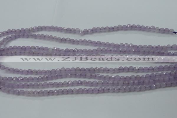 CCN2286 15.5 inches 4mm faceted round candy jade beads wholesale