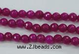 CCN2293 15.5 inches 4mm faceted round candy jade beads wholesale