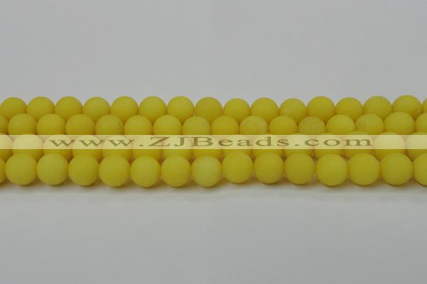 CCN2408 15.5 inches 4mm round matte candy jade beads wholesale