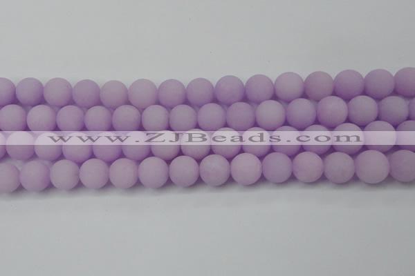 CCN2421 15.5 inches 6mm round matte candy jade beads wholesale