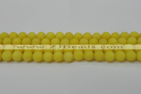 CCN2428 15.5 inches 6mm round matte candy jade beads wholesale