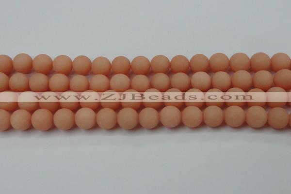 CCN2446 15.5 inches 8mm round matte candy jade beads wholesale