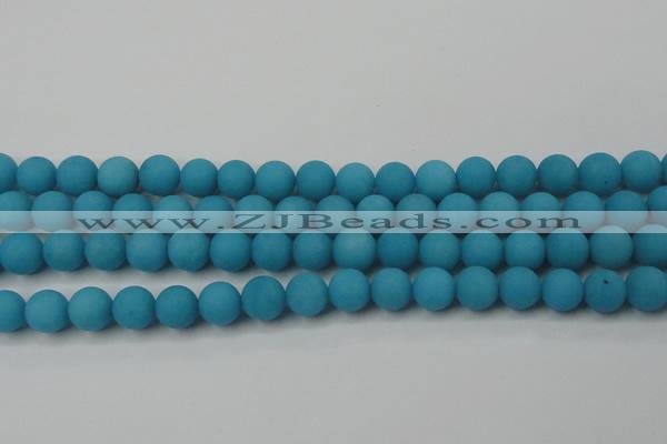 CCN2451 15.5 inches 8mm round matte candy jade beads wholesale