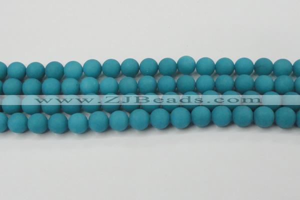 CCN2472 15.5 inches 10mm round matte candy jade beads wholesale