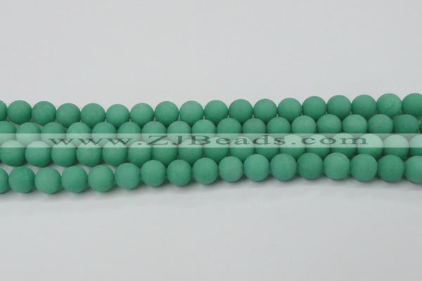 CCN2510 15.5 inches 14mm round matte candy jade beads wholesale