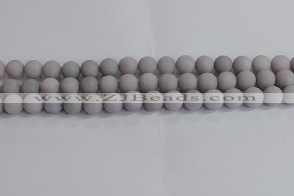 CCN2583 15.5 inches 10mm round matte candy jade beads wholesale