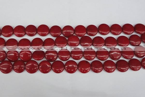 CCN2602 15.5 inches 18mm flat round candy jade beads wholesale