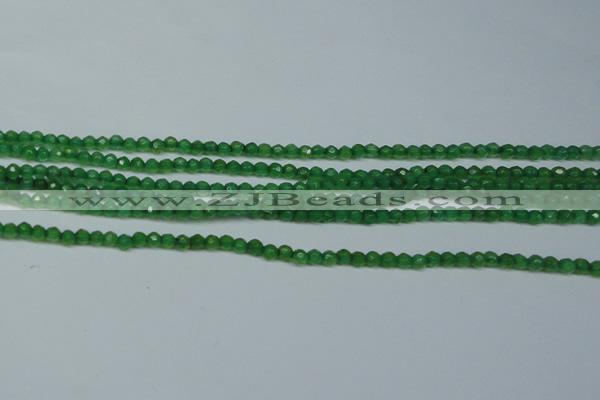 CCN2819 15.5 inches 3mm tiny faceted round candy jade beads