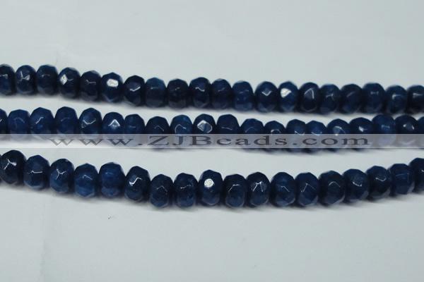 CCN2877 15.5 inches 5*8mm faceted rondelle candy jade beads