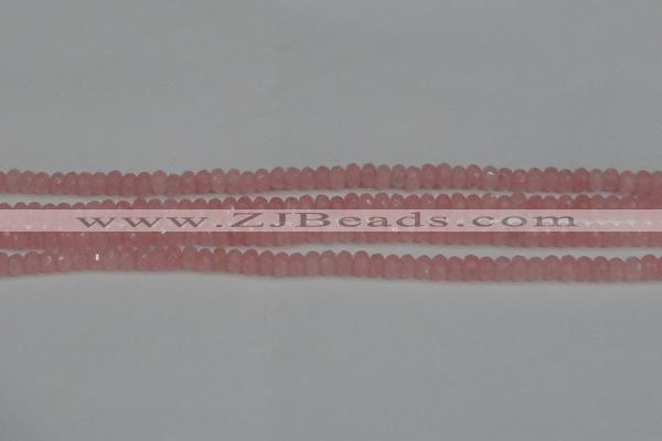 CCN4122 15.5 inches 4*6mm faceted rondelle candy jade beads