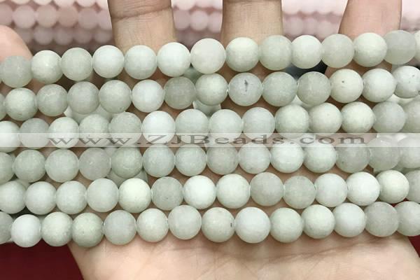 CCN5601 15 inches 8mm round matte candy jade beads Wholesale