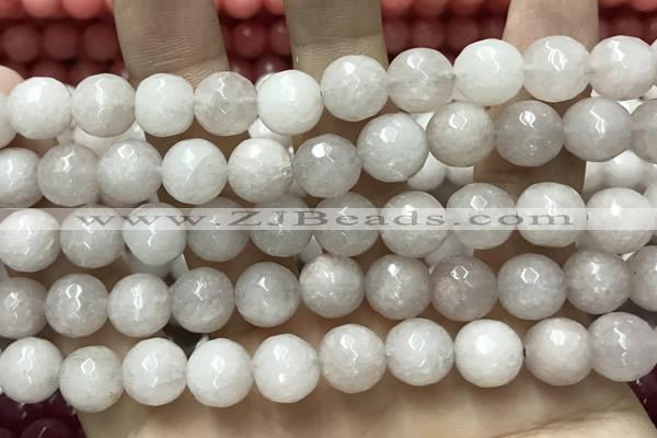 CCN5763 15 inches 10mm faceted round candy jade beads